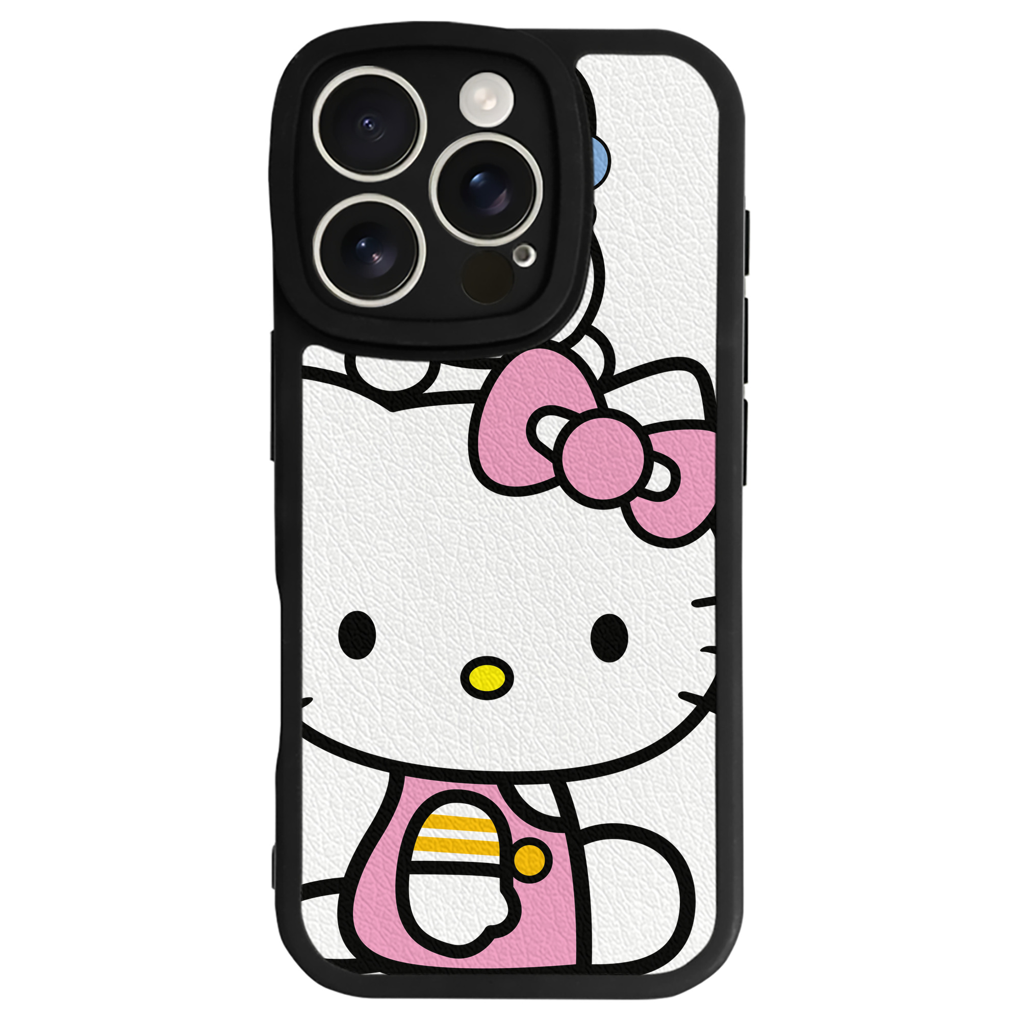 （画像用） Hello Kitty ハローキティ 【iPhone 16シリーズ対応】シリコンスマホケース（レザー調） 材質：シリコン